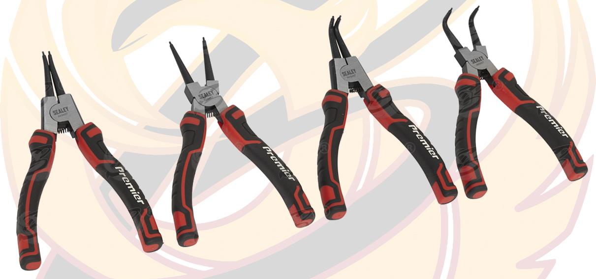 SEALEY 4PCS 7" CIRCLIP PLIERS