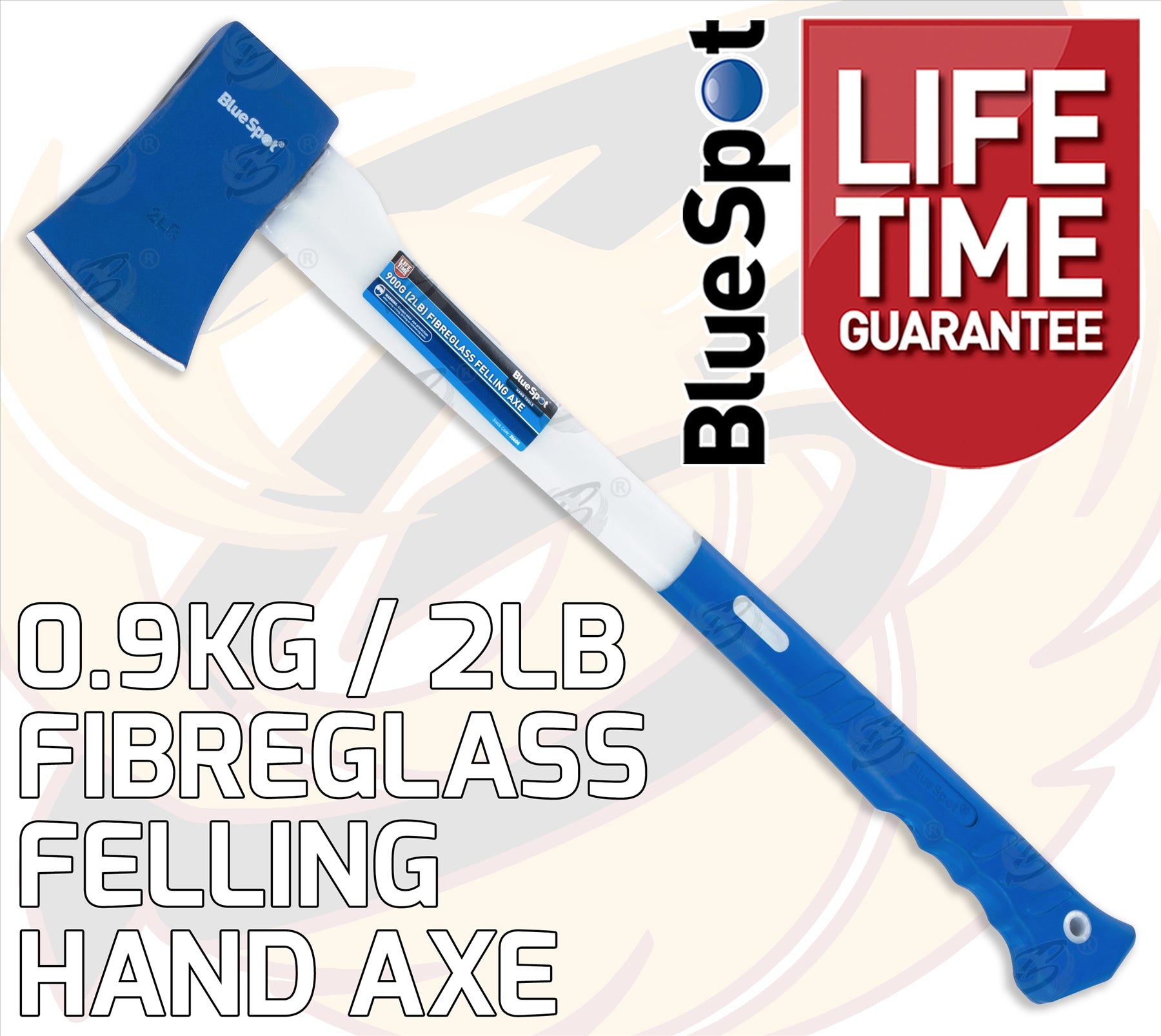 BLUESPOT 0.9KG ( 2LB ) FIBREGLASS FELLING AXE
