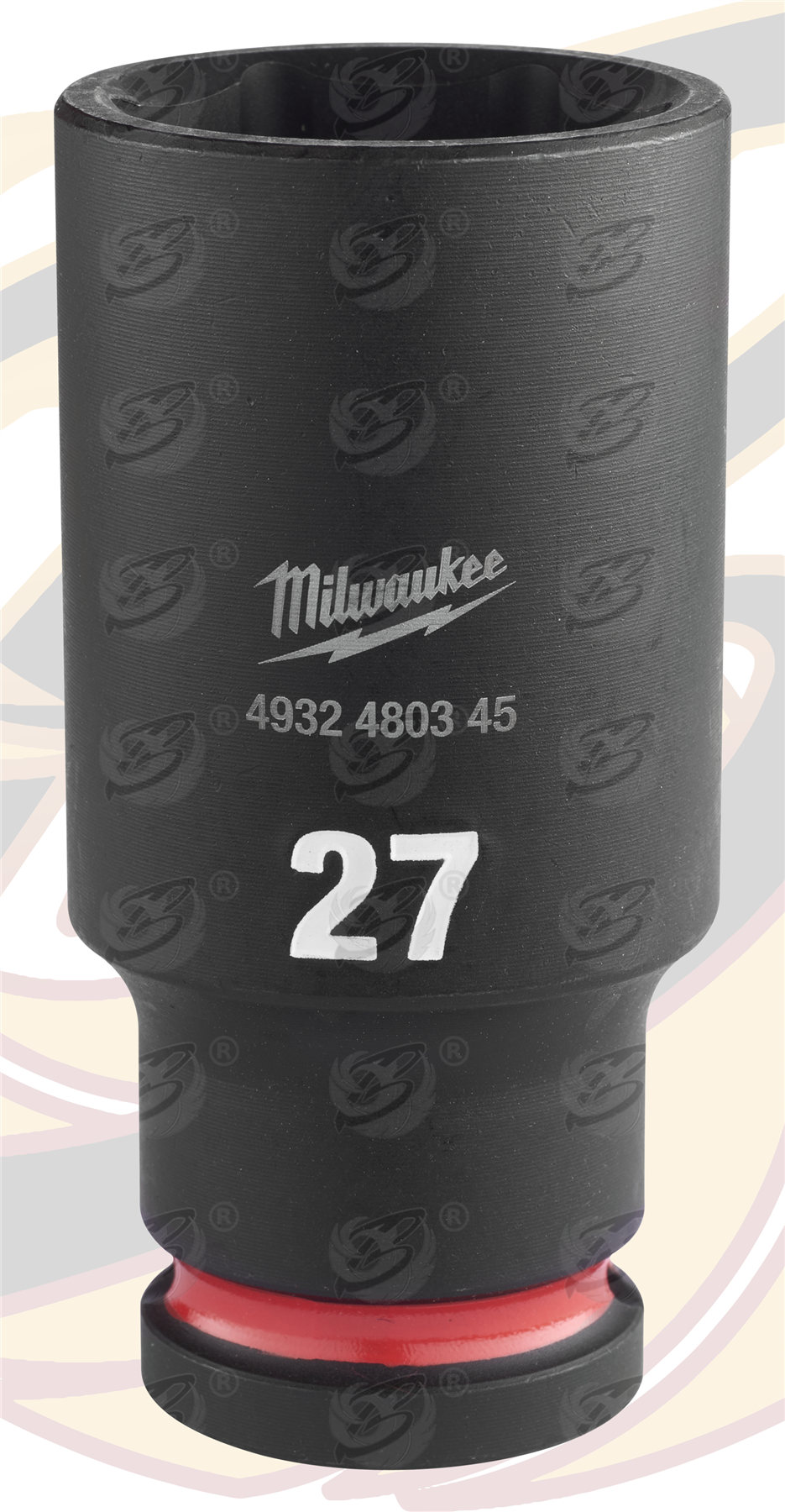 Milwaukee 27mm 1/2" Drive 6 Point Deep Impact Socket ( Single ) ( 4932480345 )