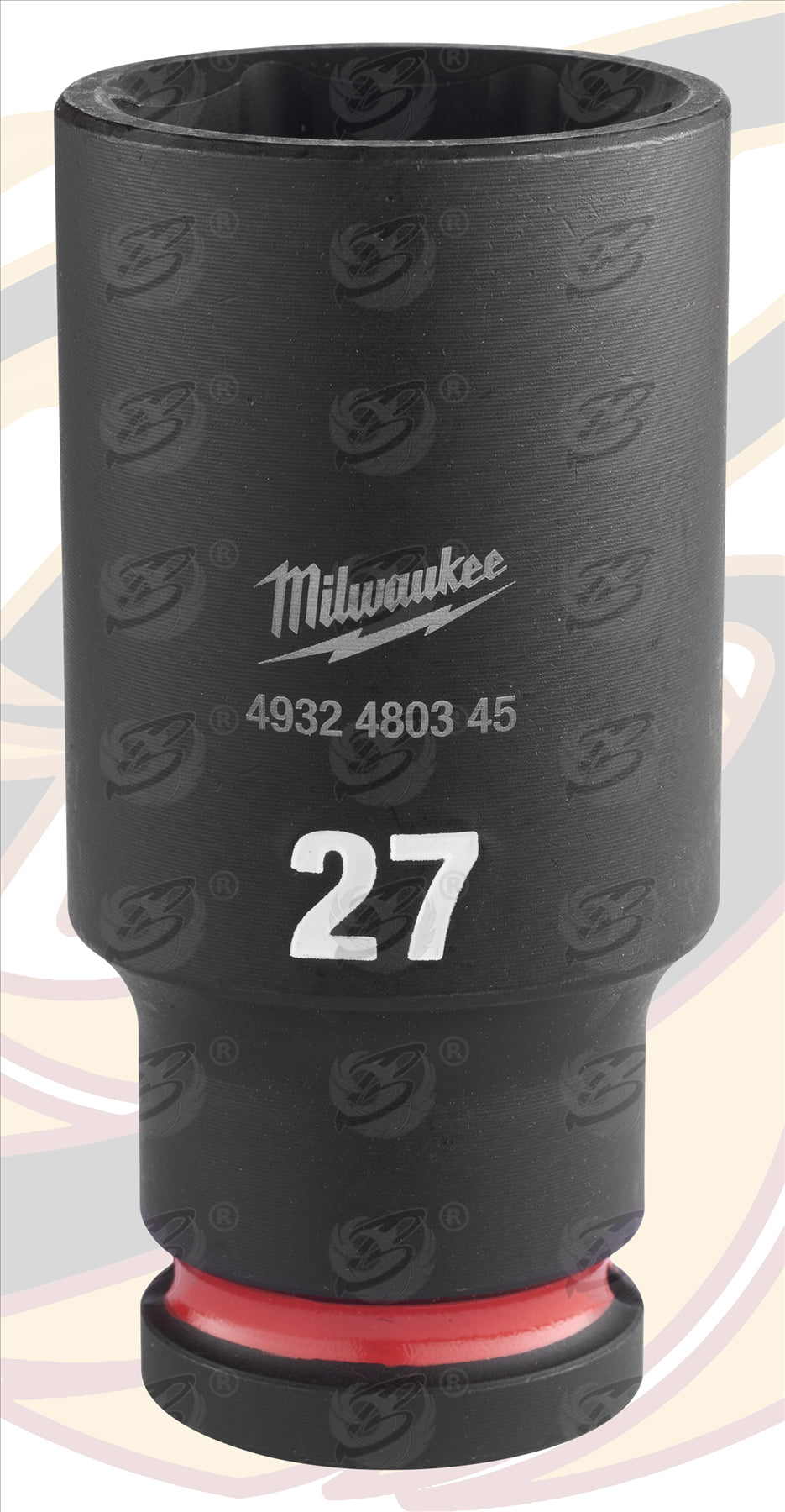 MILWAUKEE 27MM 1/2" DRIVE 6 POINT DEEP IMPACT SOCKET ( SINGLE )