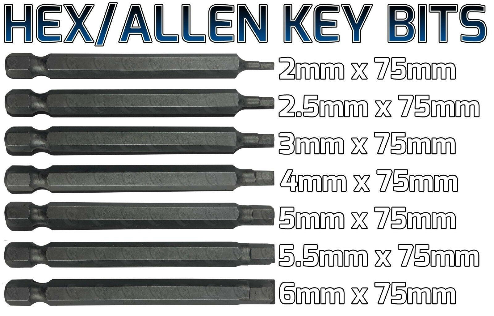 BLUESPOT 36CS 75MM POWER BIT SET