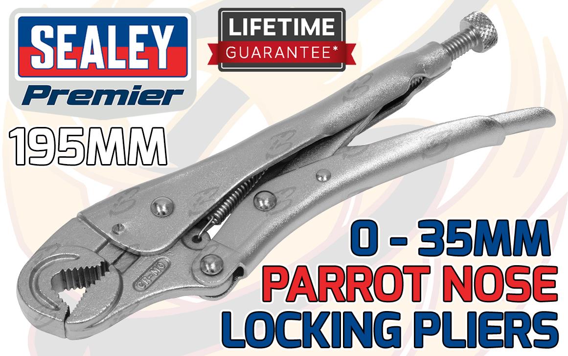 SEALEY 195MM & 235MM PARROT NOSE LOCKING PLIERS