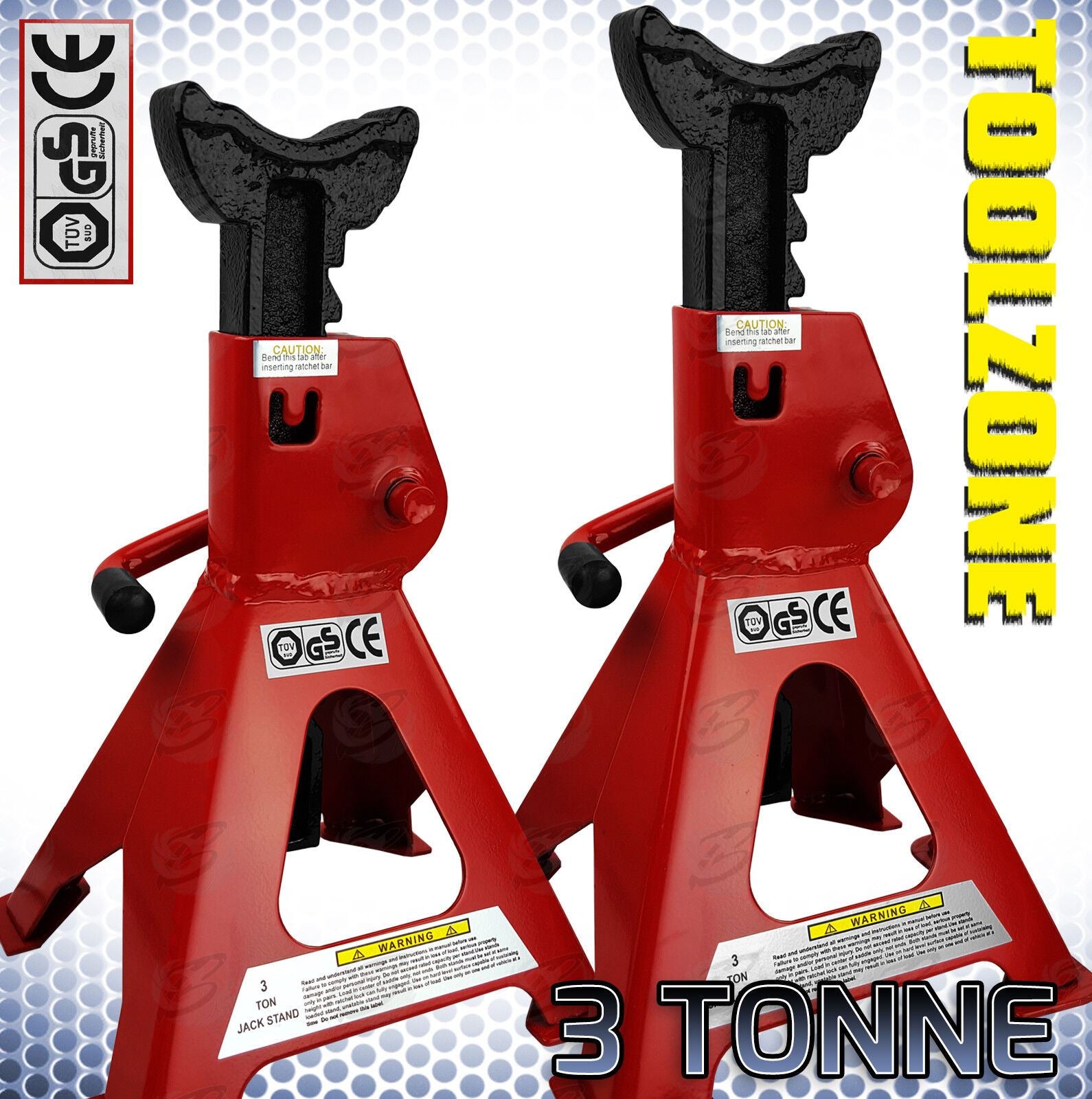 TOOLZONE 3 TON AXLE STANDS
