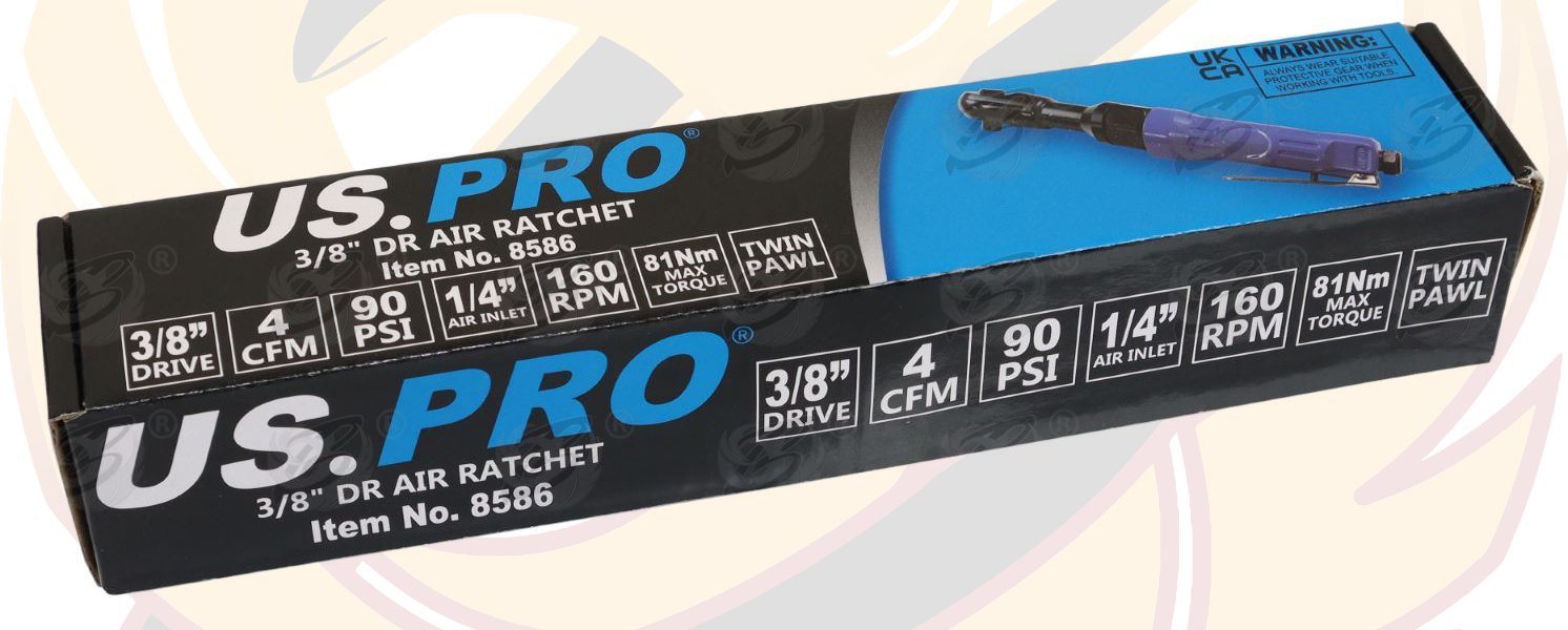 US Pro 3/8" Drive Air Impact Ratchet Wrench 8586