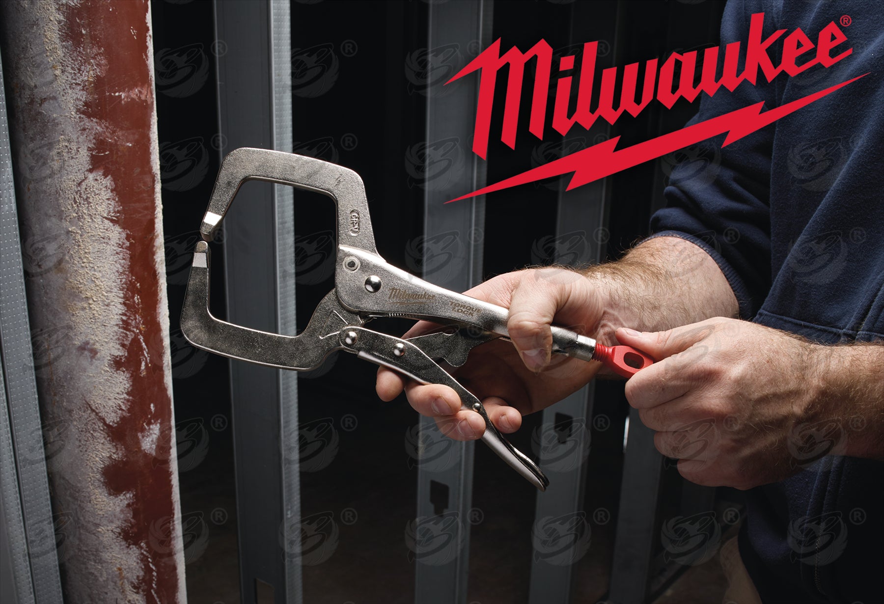 MILWAUKEE 11" REGULAR JAW TORQUE LOCK "C" CLAMP LOCKING PLIERS