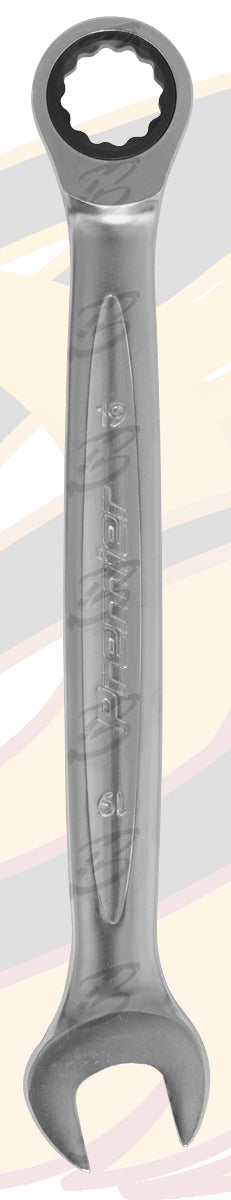 SEALEY 12PCS COMBINATION RATCHET SPANNER SET 8MM - 19MM