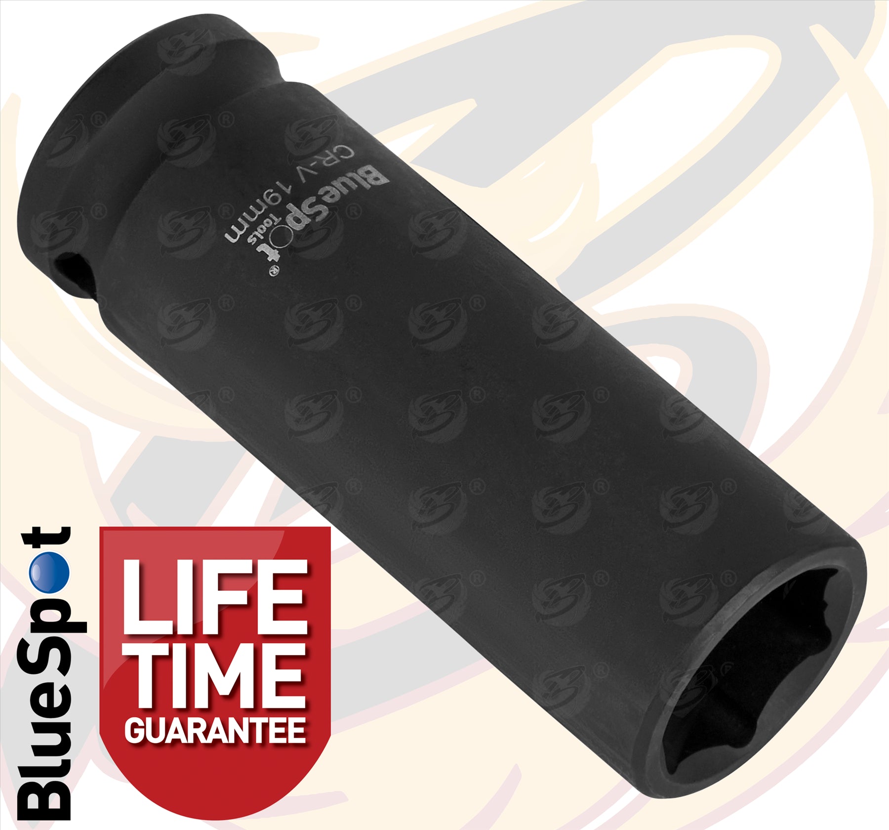 BLUESPOT 19MM 1/2" DRIVE 6 POINT DEEP IMPACT SOCKET ( SINGLE )