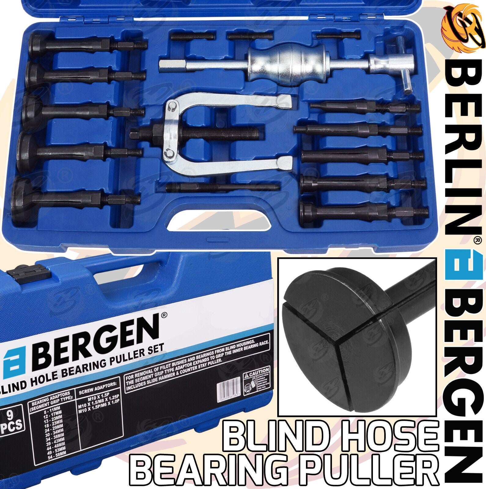 US Pro 16 Piece Blind Hole Bearing Puller ( 5163 )