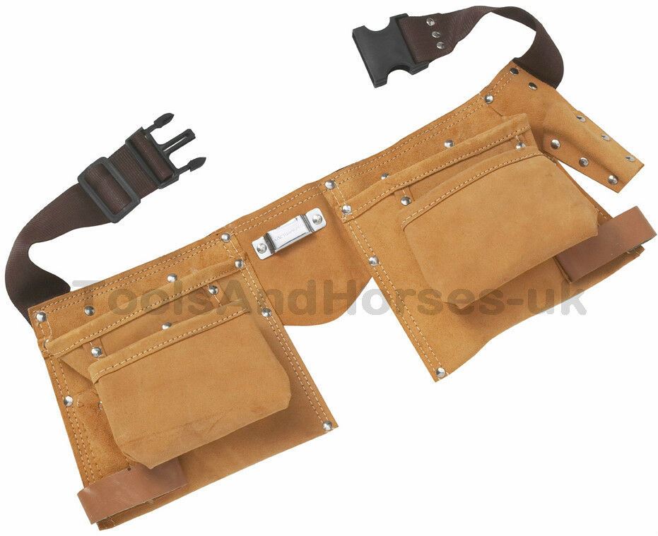 BLUESPOT 11 POCKET LEATHER WORK BELT