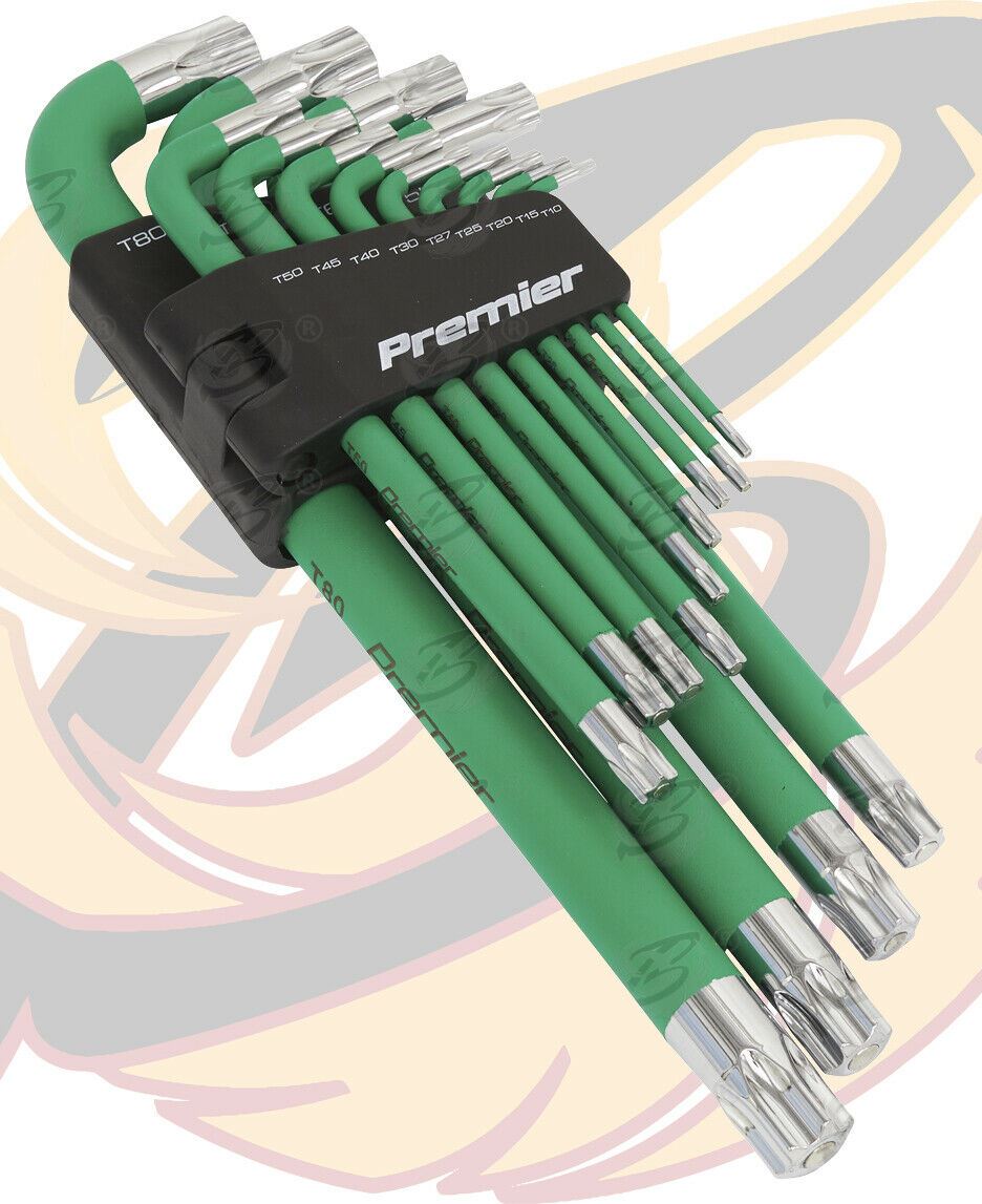 SEALEY JUMBO MAGNETIC ANTI SLIP TORX KEYS T10 - T80