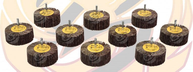 BLUESPOT 10PCS FLAP WHEEL DISCS ( 80 GRIT - 80MM )