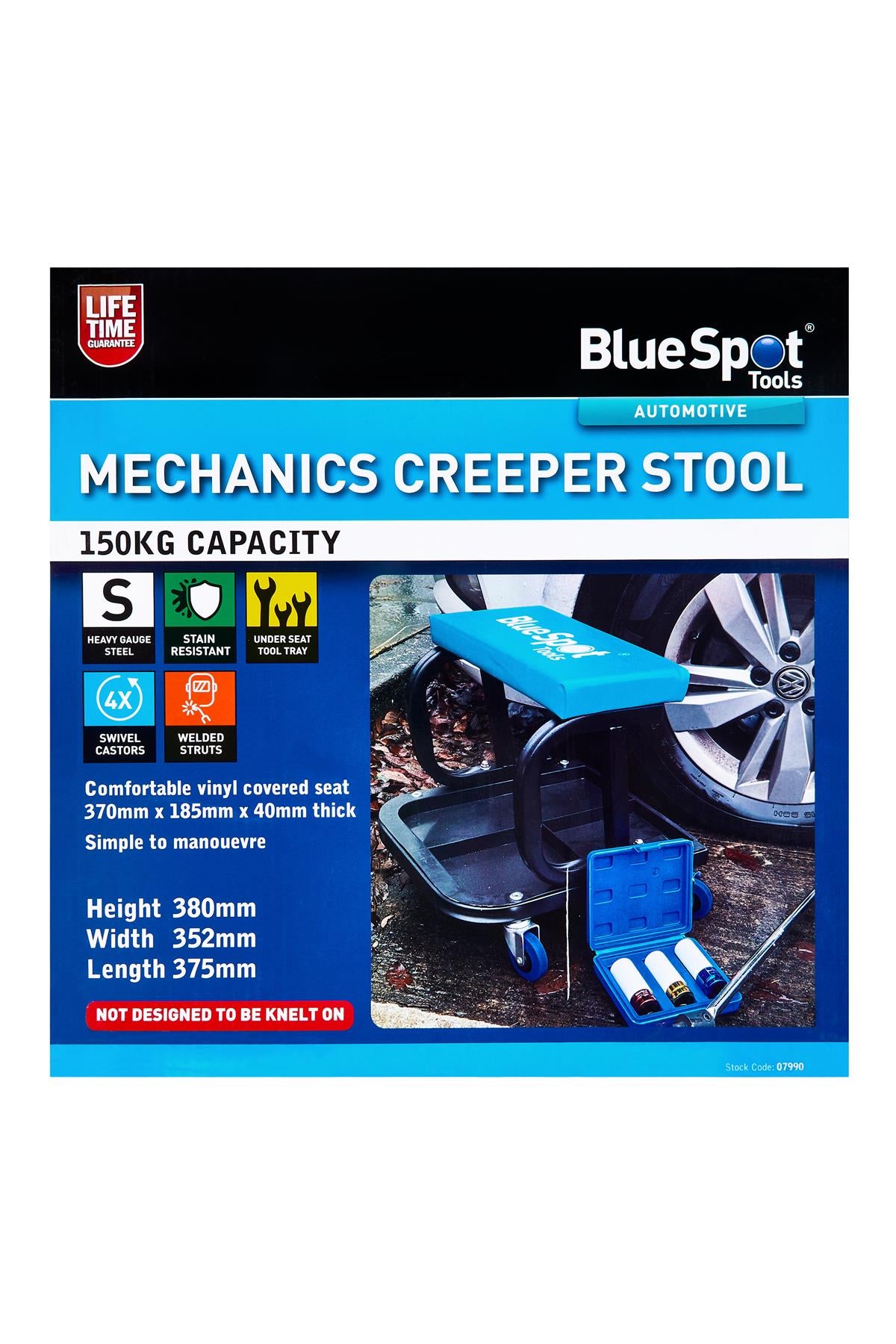 BlueSpot Mechanics Roller Stool ( 07990 )
