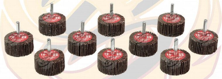 BlueSpot 10 Piece Flap Wheel Discs ( 60 Grit - 50mm ) ( 19610 )