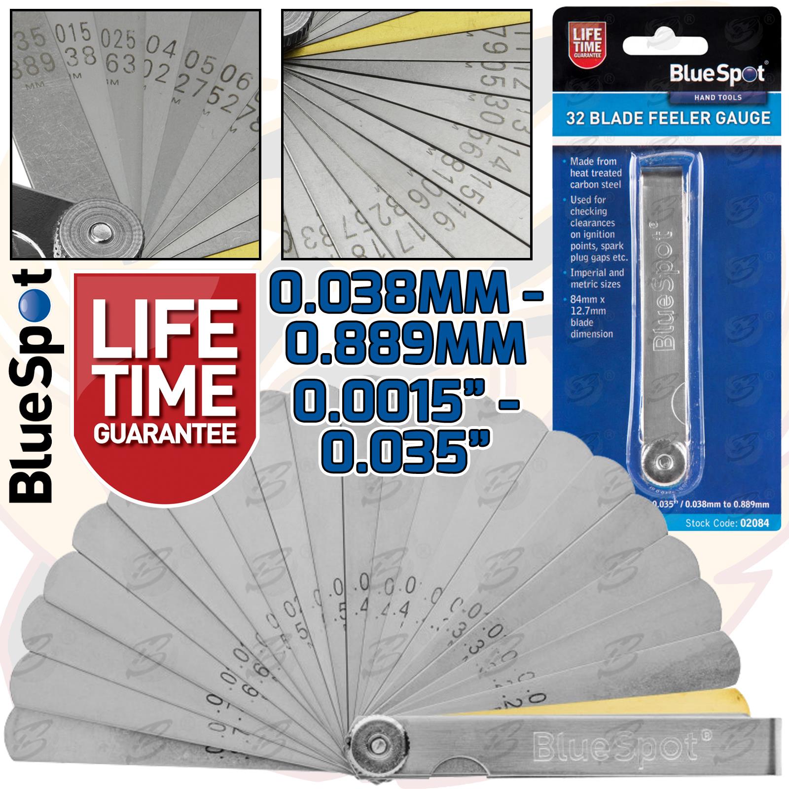 BLUESPOT 32 BLADE FEELER GUAGE