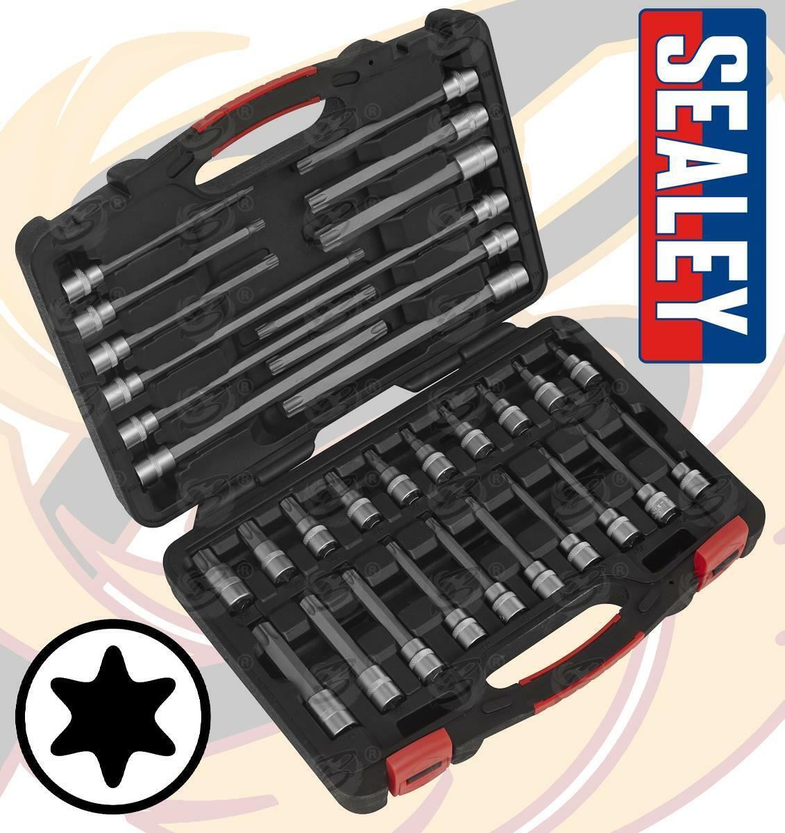 SEALEY 32PCS 3/8" DRIVE TORX BIT SOCKETS T20 - T70