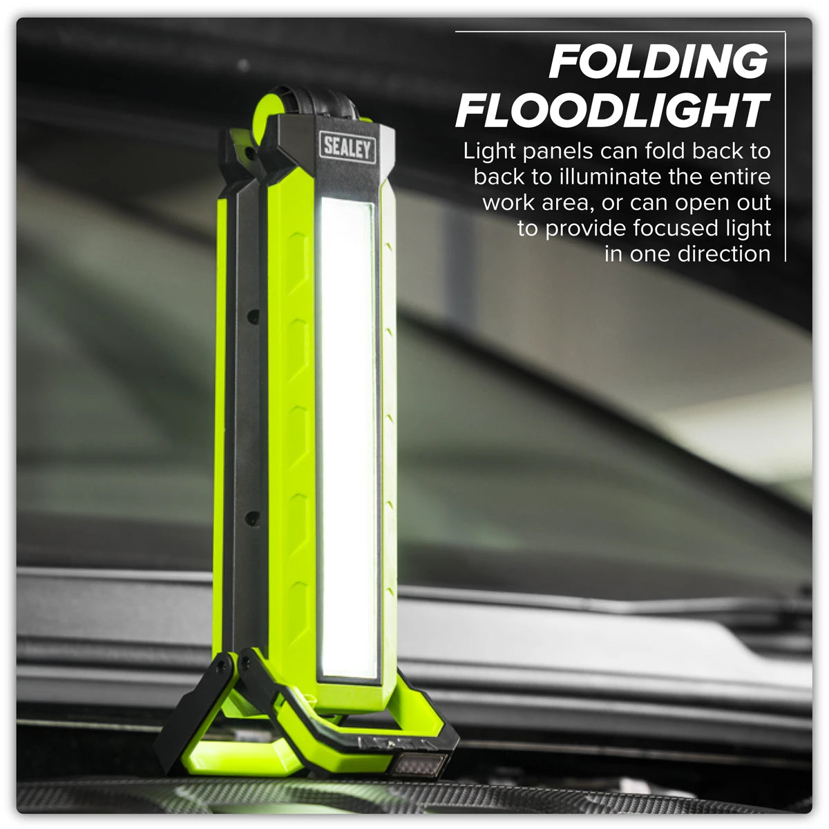 Sealey 3-in-1 Folding Floodlight 20W COB LED LED15WFL