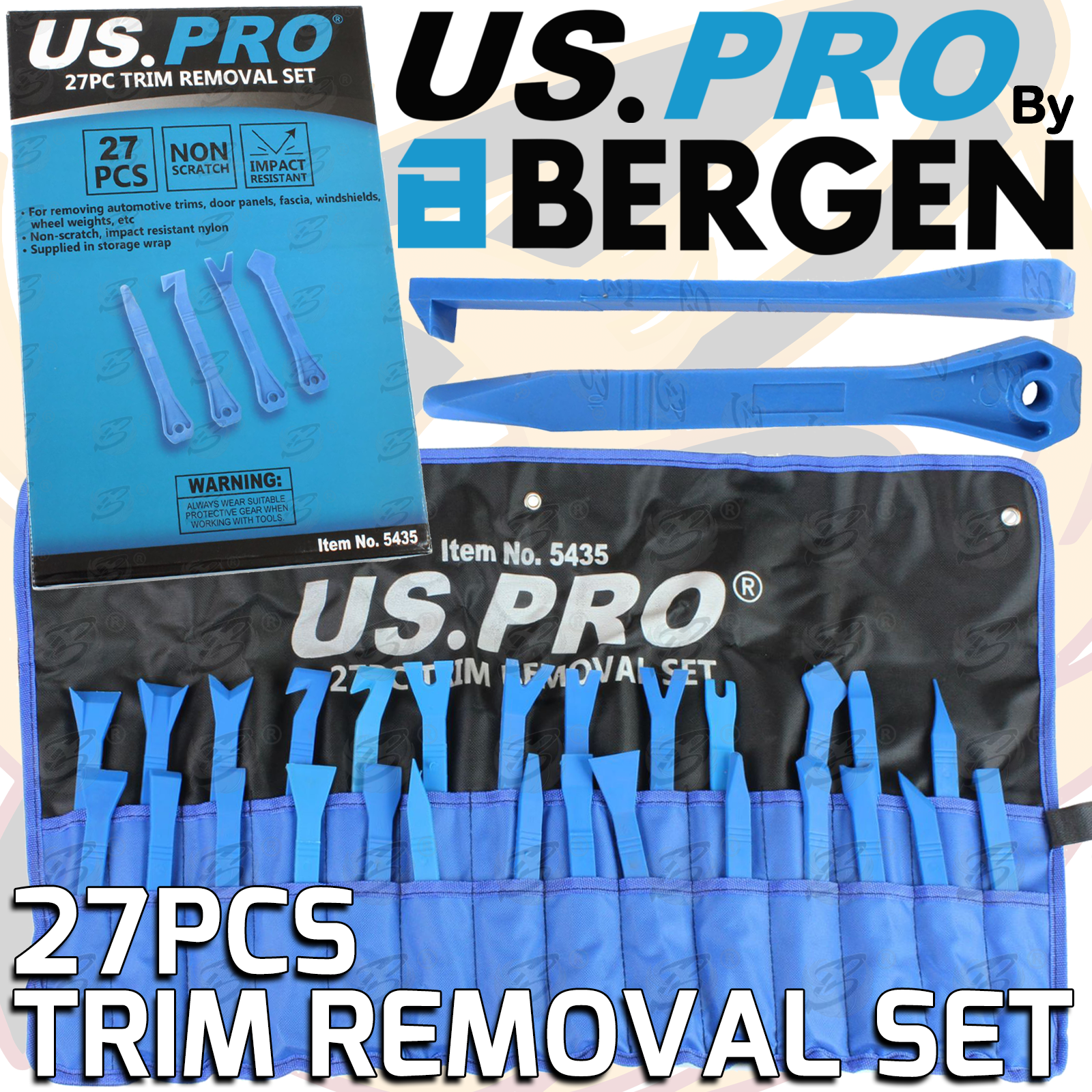 US Pro 27 Piece Door Trim Panel Remover ( 5435 )