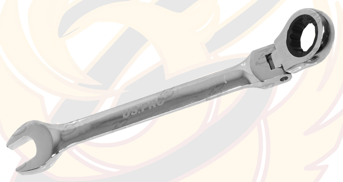 US PRO 12MM 72T FLEXI HEAD ( WITH LOCK ) RATCHET SPANNER