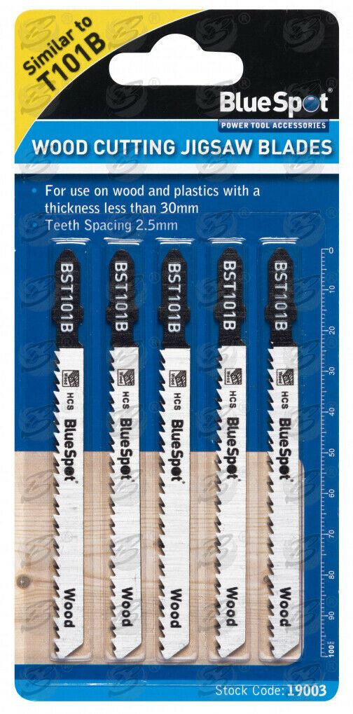 BLUESPOT T101B 10TPI JIGSAW BLADES