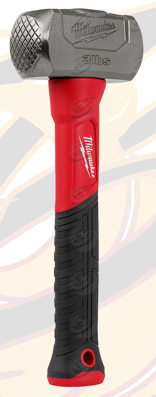 MILWAUKEE 1.36KG ( 3LB ) FIBREGLASS HANDLE CLUB HAMMER