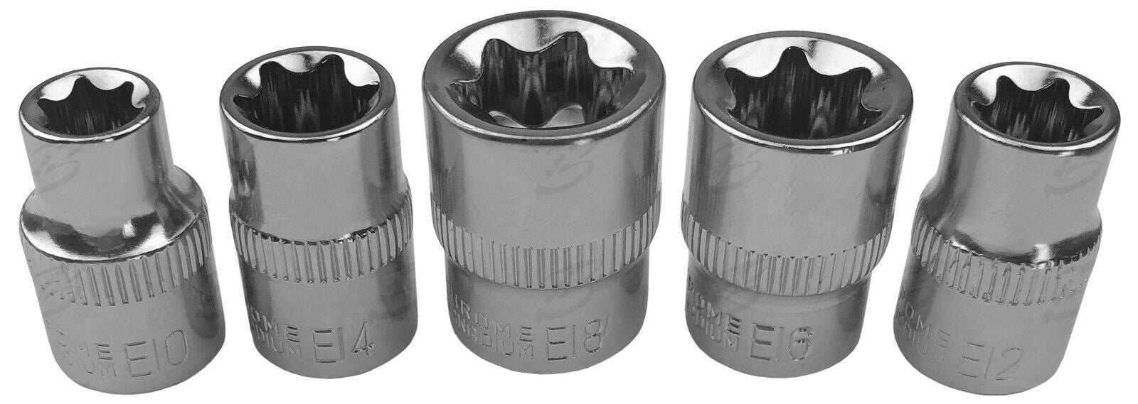 US PRO 10PCS 1/4" & 3/8" DRIVE E - TORX SOCKETS E4 - E18