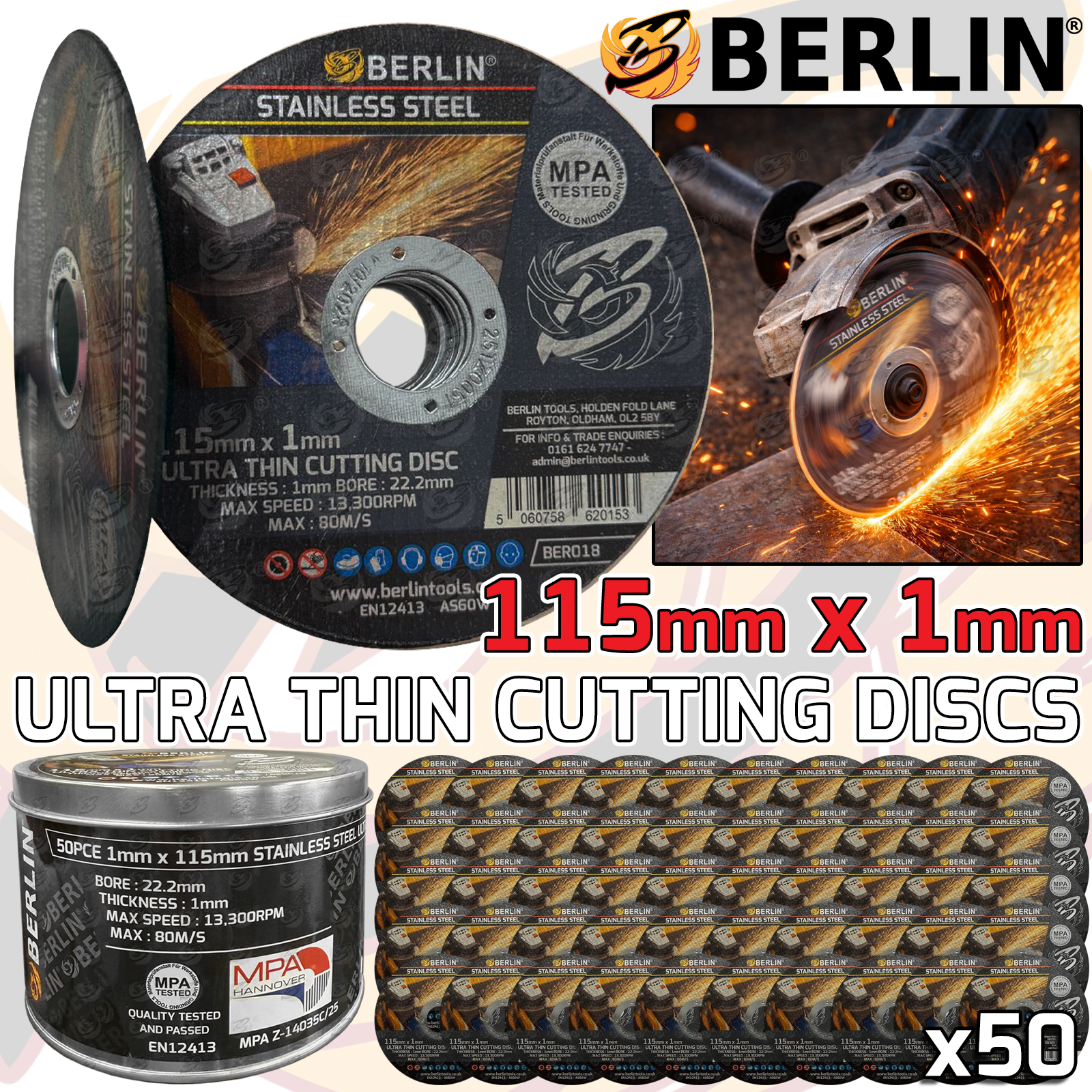 Berlin Tools 1mm Cutting Discs