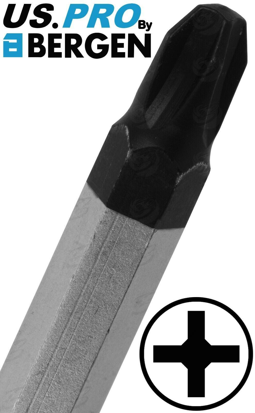 US PRO 12PCS MAGNETIC GO THROUGH SCREWDRIVER SET ( SLOTTED - PHILLIPS )