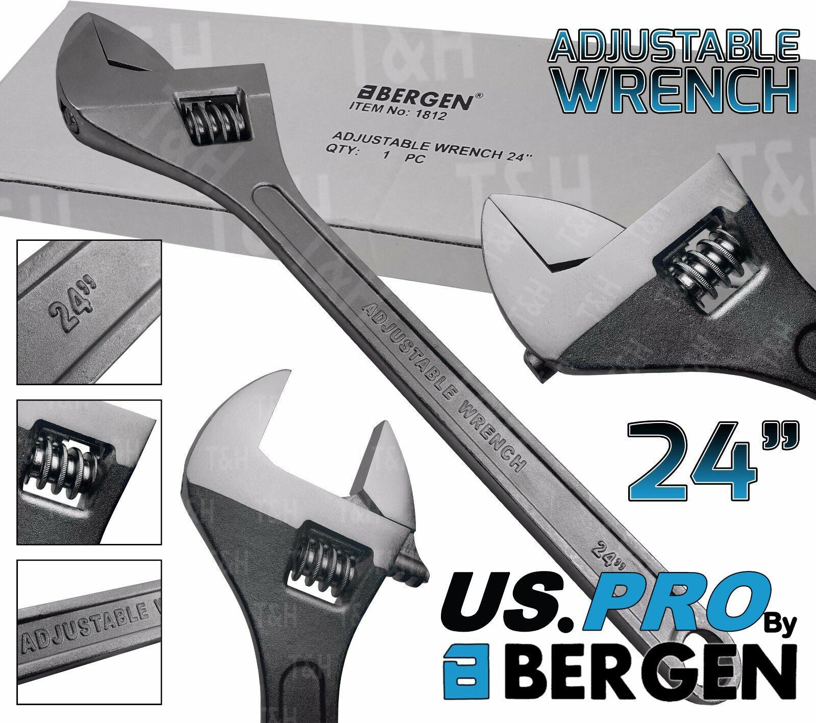 US Pro 24" Adjustable Wrench 2235