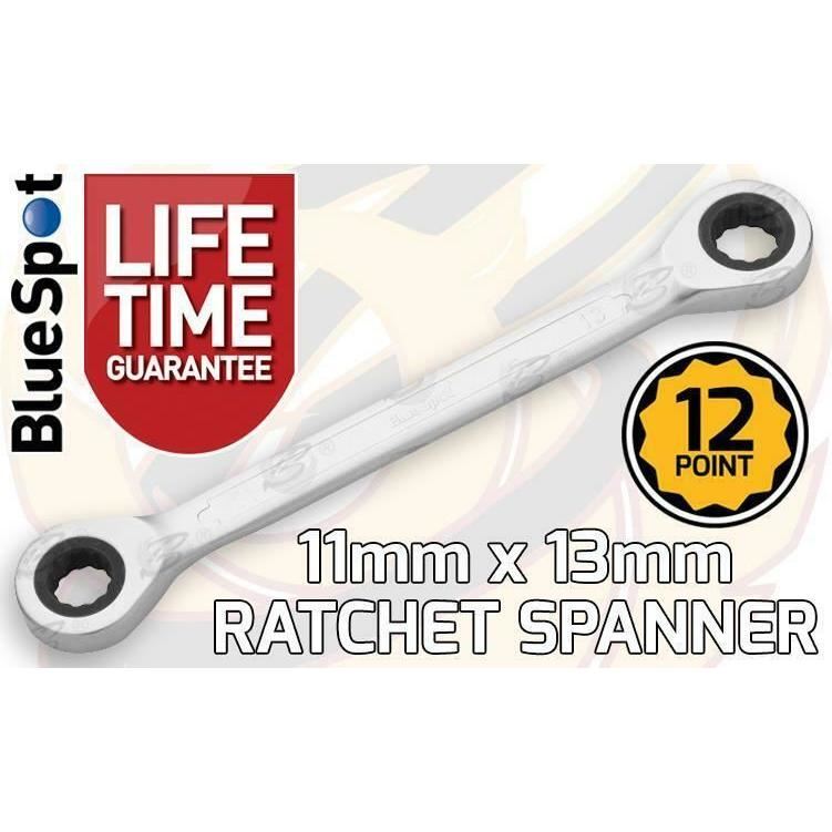 BlueSpot 11mm x 13mm 72 Tooth Double Ended Ratchet Spanner ( 05135 )