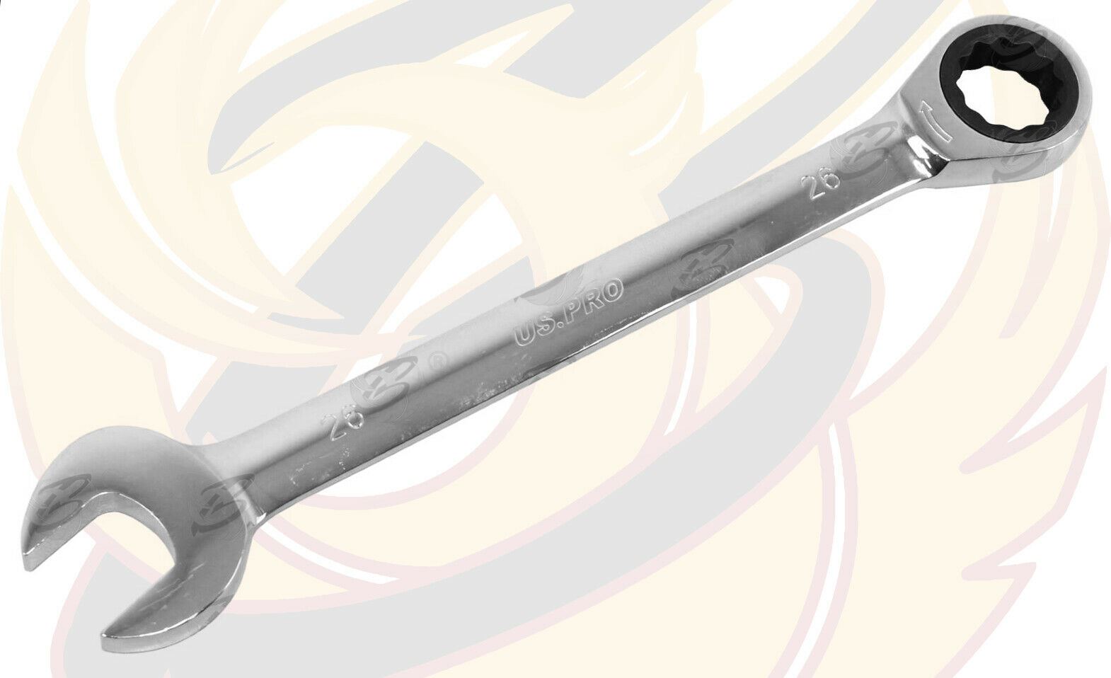 US PRO 26MM 72 TOOTH RATCHET SPANNER