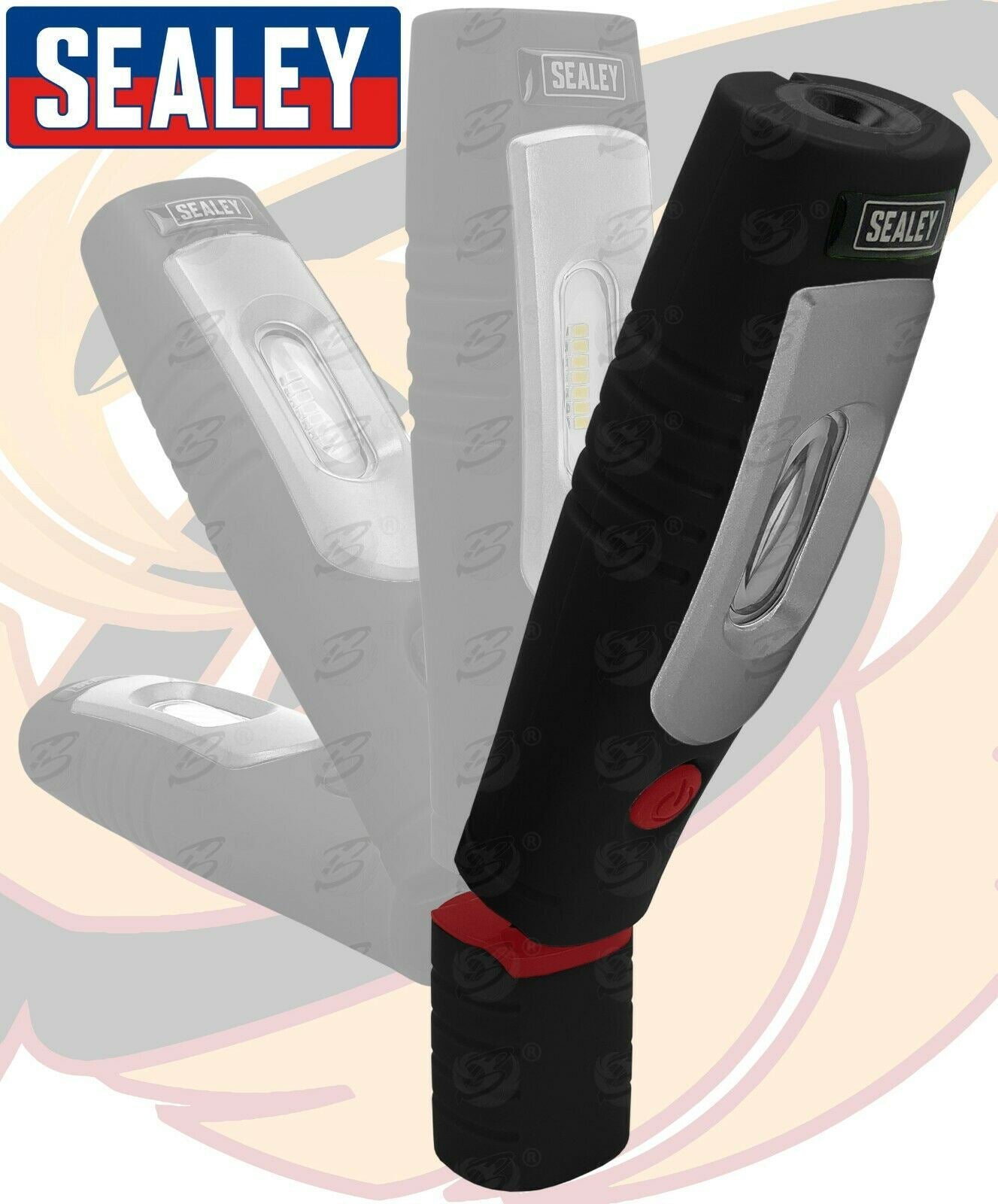 SEALEY RECHARGEABLE SMD LED LI - ION WORK LIGHT ( BLACK )