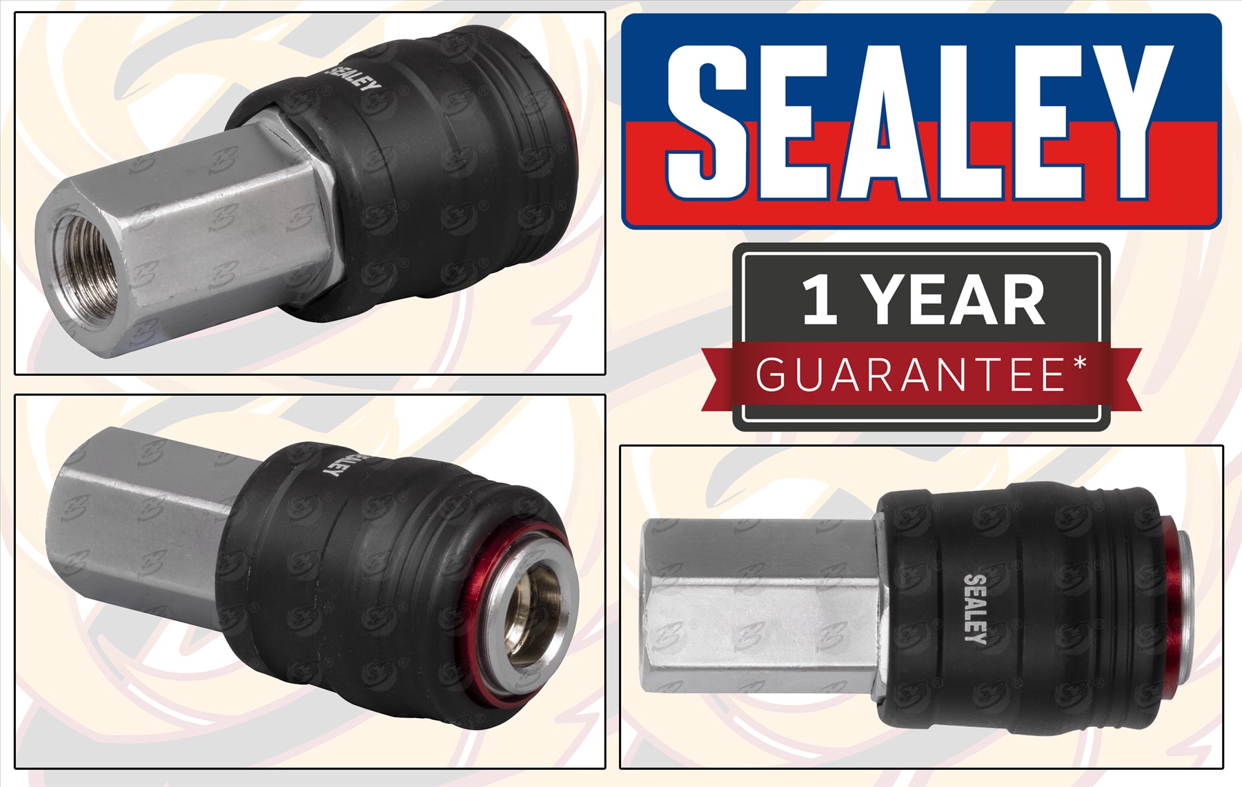 SEALEY HIGH FLOW COUPLING BODY FEMALE 1/4"BSPT