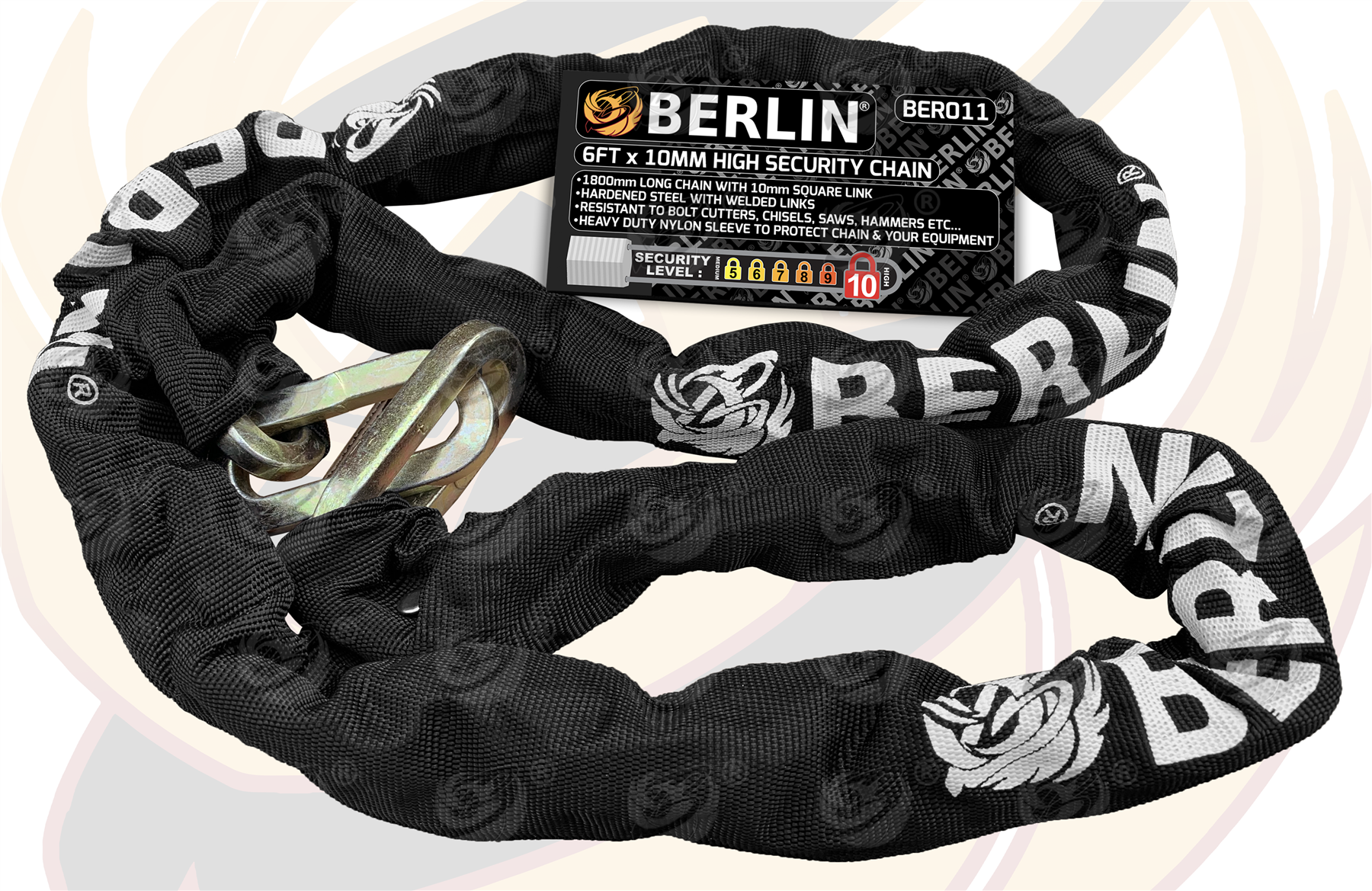 Berlin Tools 6 Foot Long 10mm Links Security Chain ( BER011 )