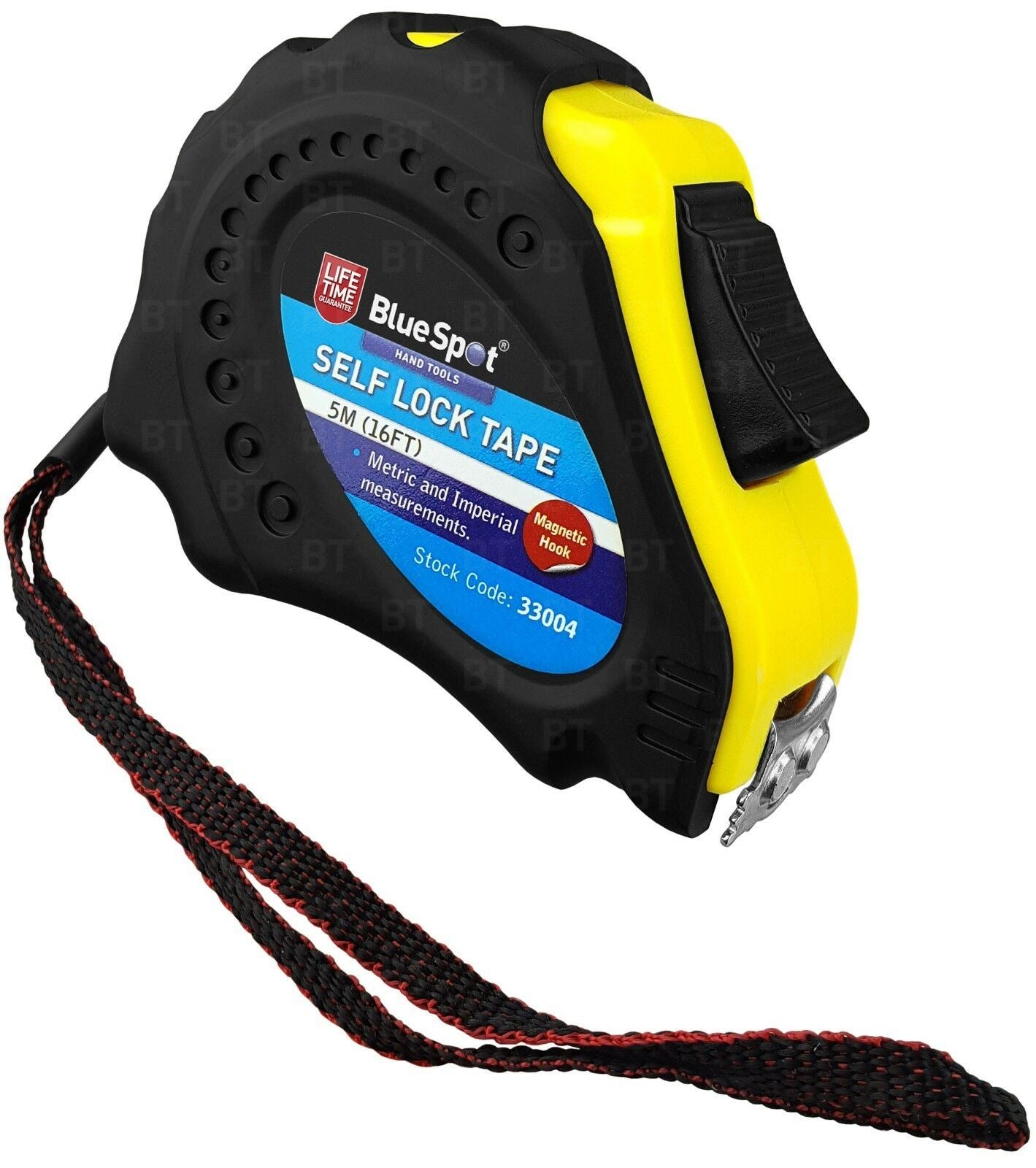 BlueSpot 5M ( 16.5 Foot ) Selfing Locking Tape Measure 33004