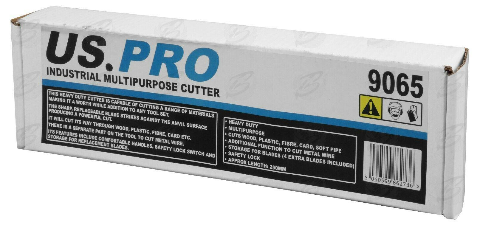 US PRO 10" MULTI PURPOSE INDUSTRIAL CUTTERS WITH EXTRA BLADES