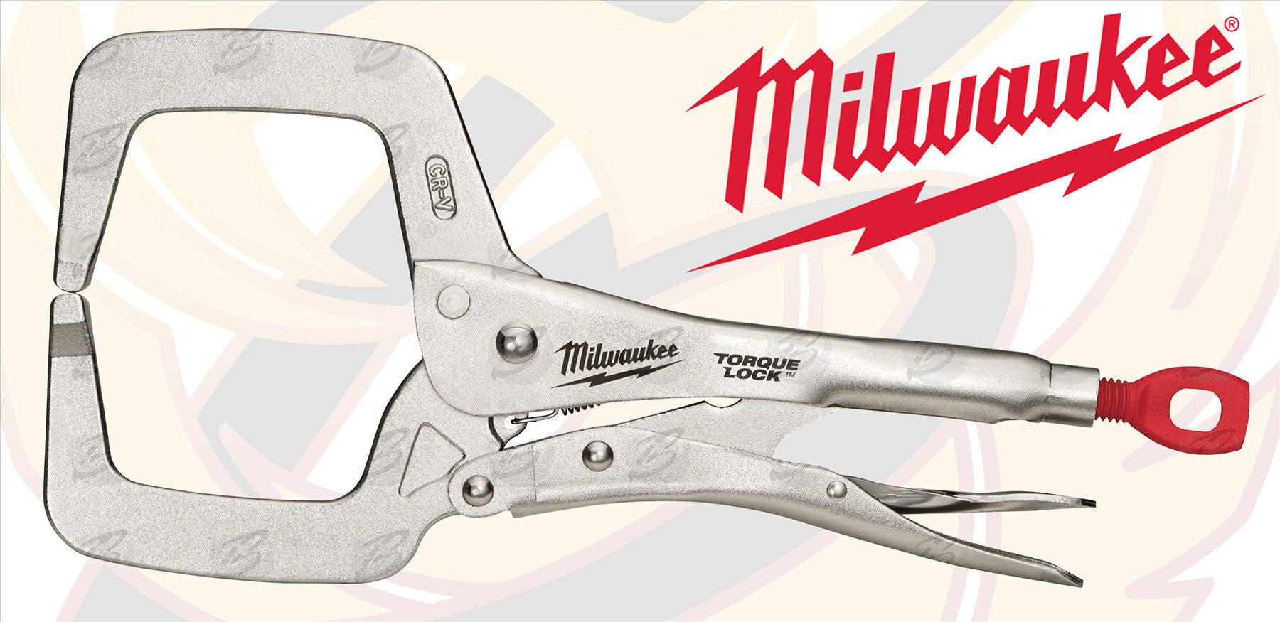 MILWAUKEE 11" REGULAR JAW TORQUE LOCK "C" CLAMP LOCKING PLIERS