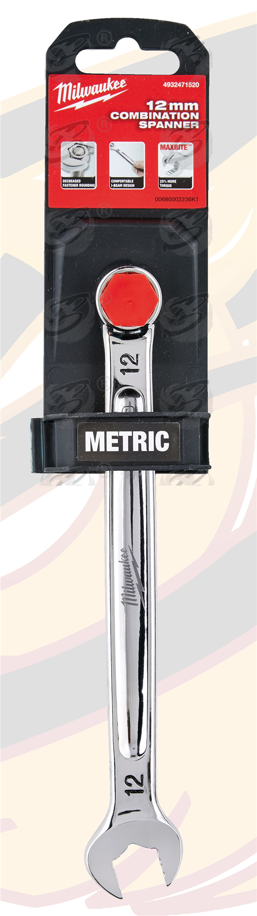 Milwaukee 12mm Maxbite Combination Spanner ( Single ) ( 4932471520 )