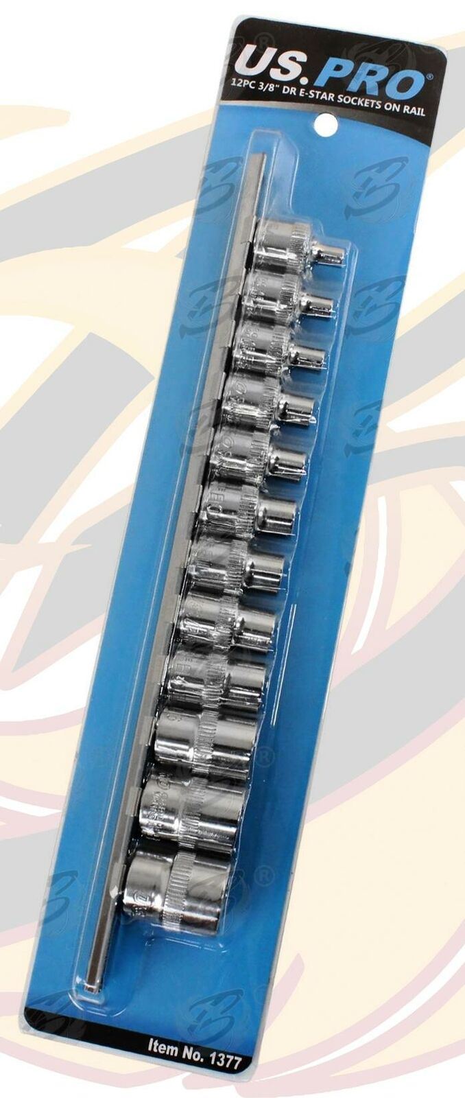 US Pro 12 Piece 3/8" Drive E - Torx Sockets E4 - E20 1377