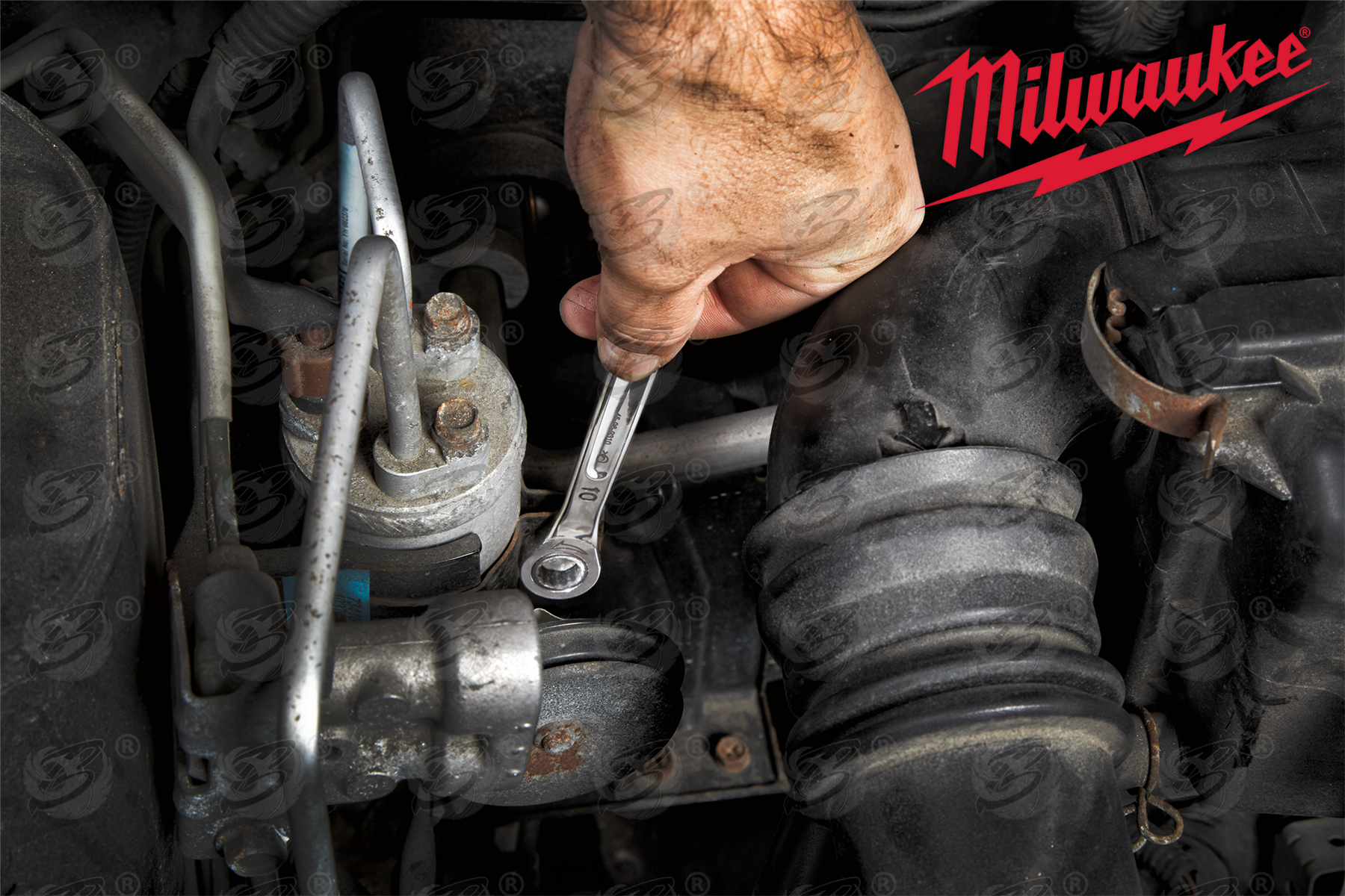 Milwaukee 19mm 144 Teeth Maxbite Ratchet Spanner ( 4932471512 )