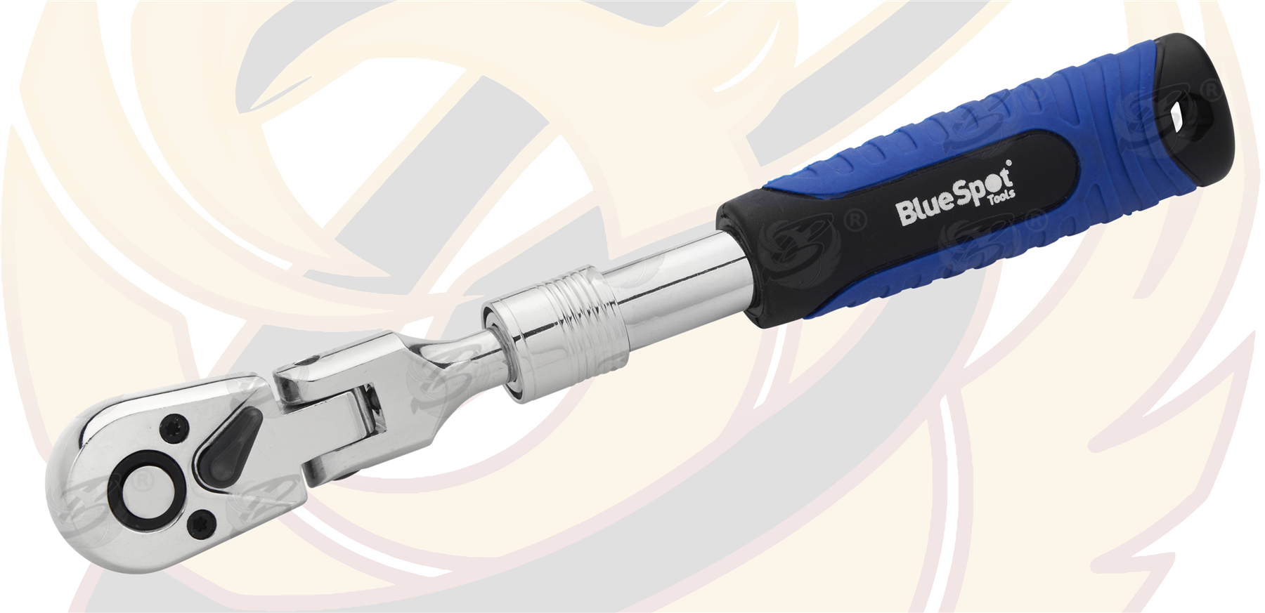 BlueSpot 3/8" Drive 72 Tooth Extendable Flexible Ratchet Handle ( 250mm - 350mm ) ( 02031 )