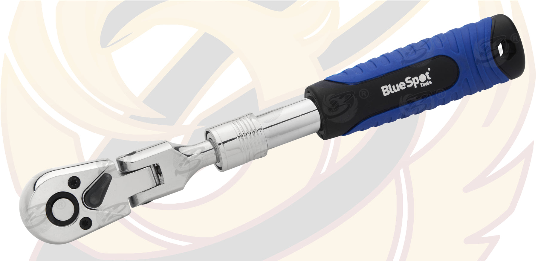 BLUESPOT 3/8" DRIVE 72 TOOTH EXTENDABLE FLEXIBLE RATCHET HANDLE ( 250MM - 350MM )