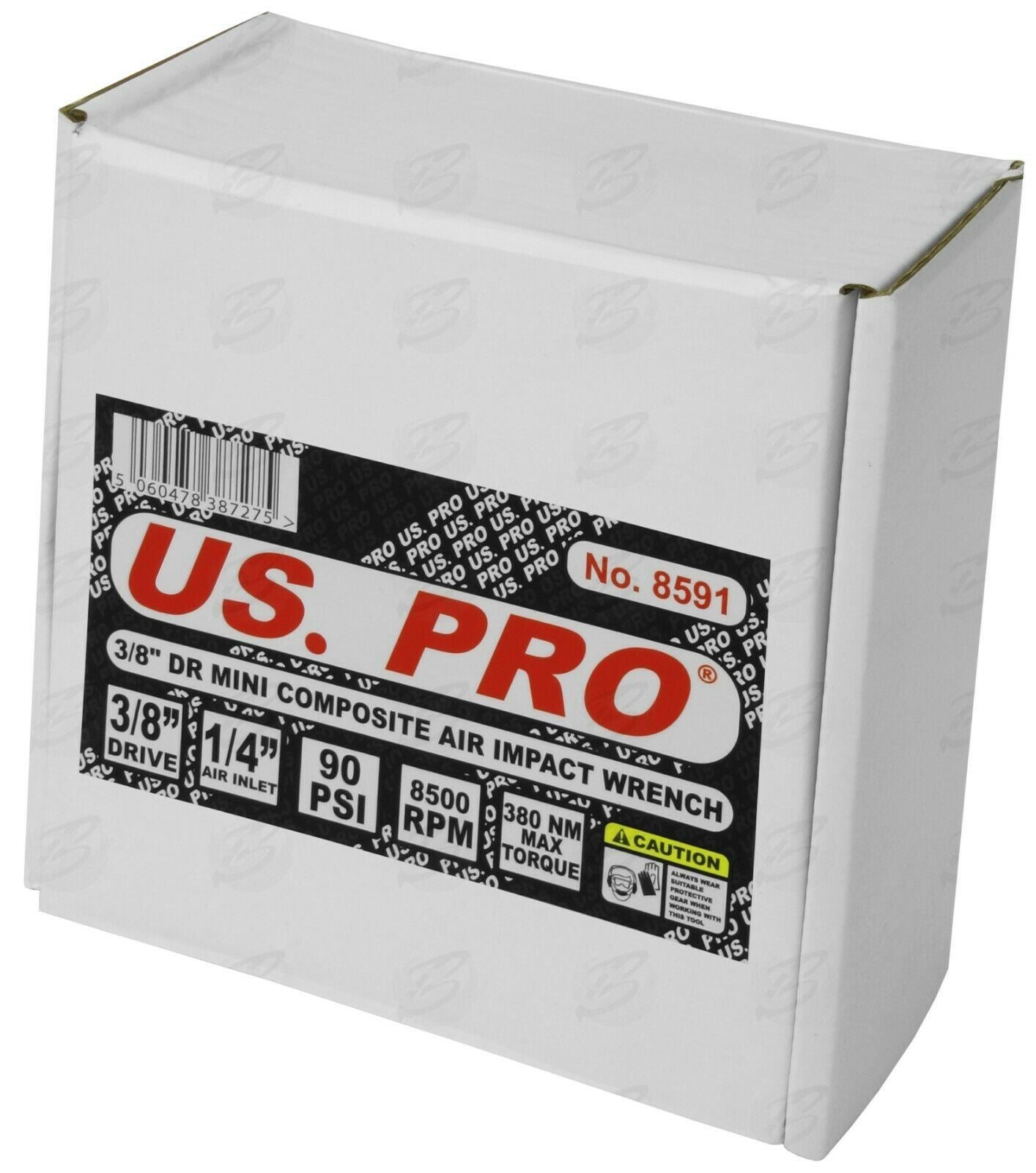 US PRO 3/8" DRIVE MINI COMPOSITE AIR IMPACT WRENCH 380Nm