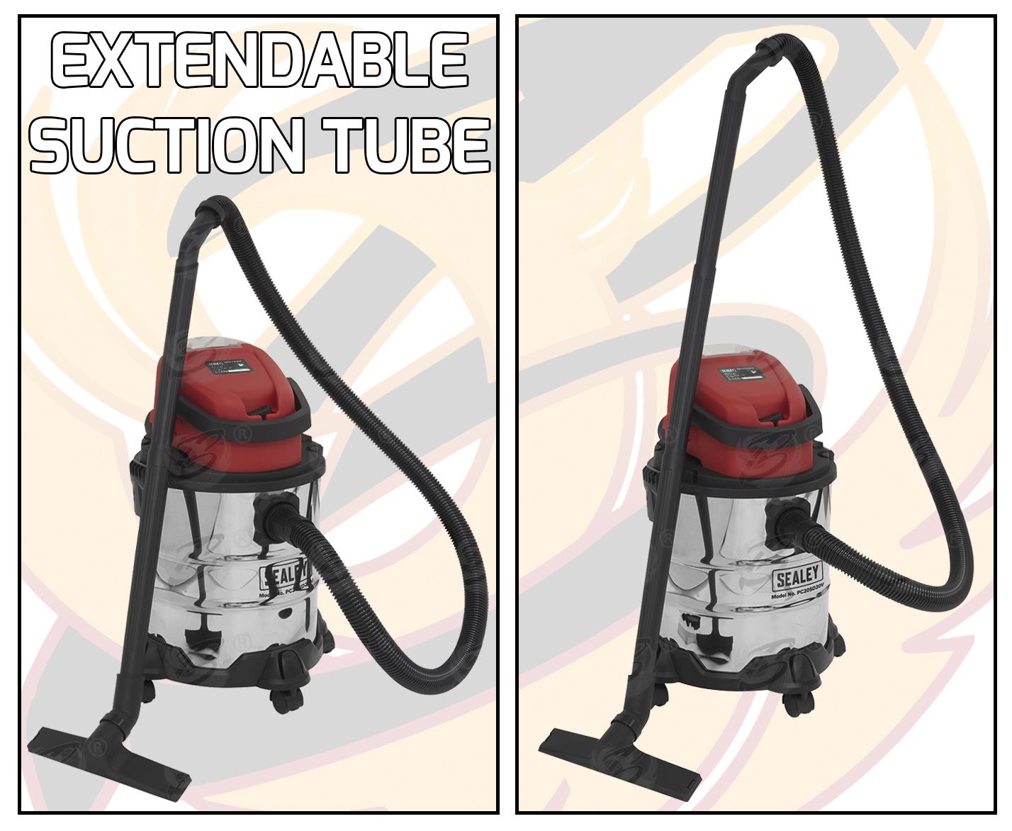 SEALEY CORDLESS WET & DRY VACUUM CLEANER 20V 4AH