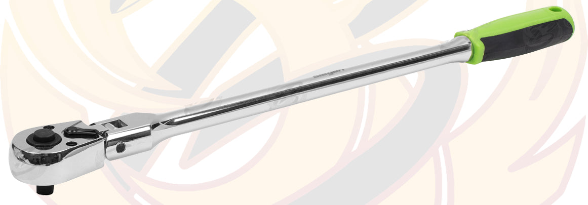 SIEGEN 1/4" DRIVE 72 TOOTH EXTRA LONG FLEXIBLE RATCHET HANDLE