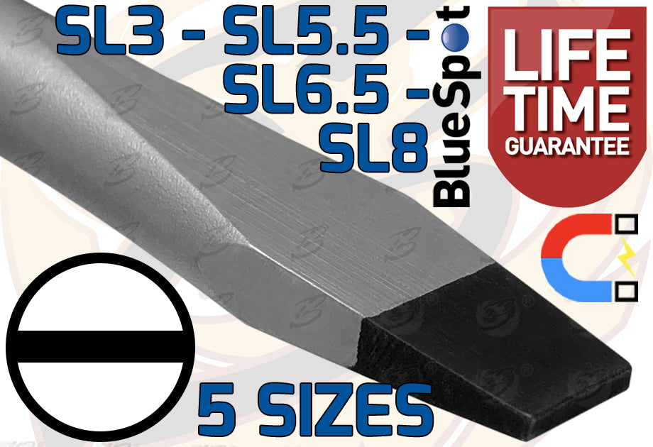 BLUESPOT 9PCS MAGNETIC SCREWDRIVER SET ( SLOTTED - PHILLIPS )