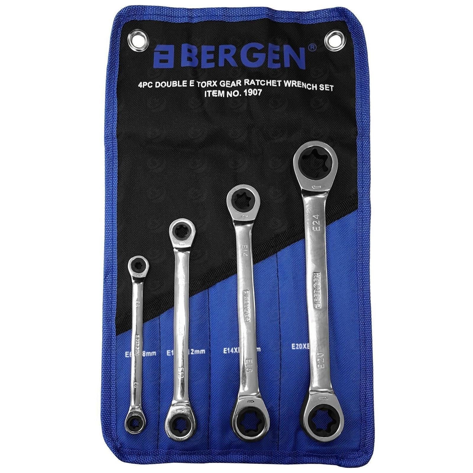 US Pro 4 Piece Ratchet E - Torx Spanners E6 - E24 2247