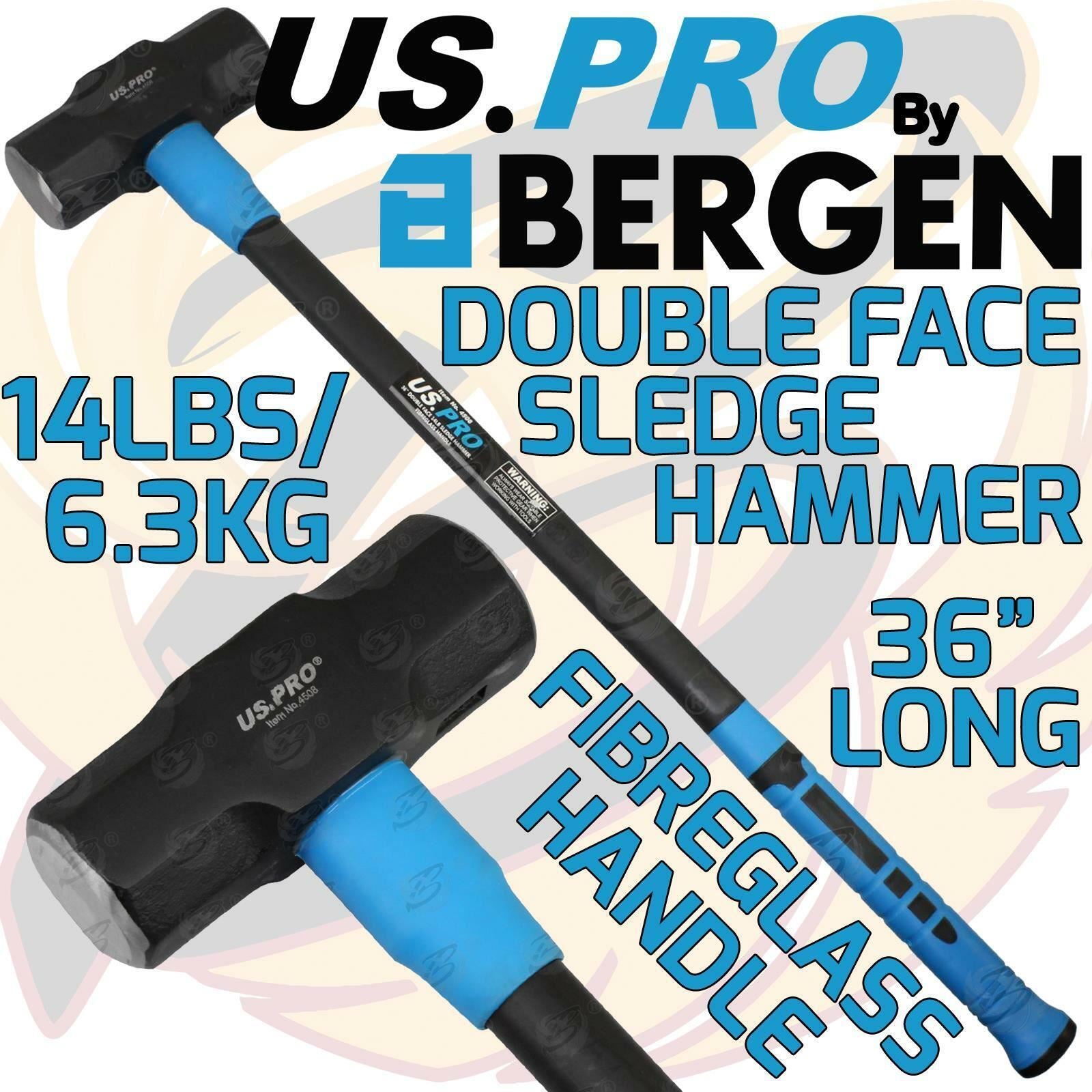 US PRO 6.3KG 36" LONG FIBREGLASS SLEDGE HAMMER