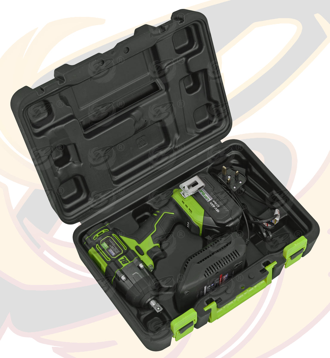 SEALEY 18V 4Ah 1/2" DRIVE BRUSHLESS CORDLESS IMPACT WRENCH 650Nm