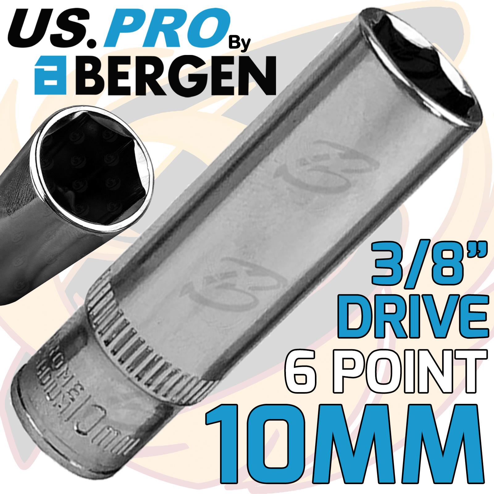 US PRO 10MM 3/8" DRIVE 6 POINT DEEP SOCKET ( SINGLE )