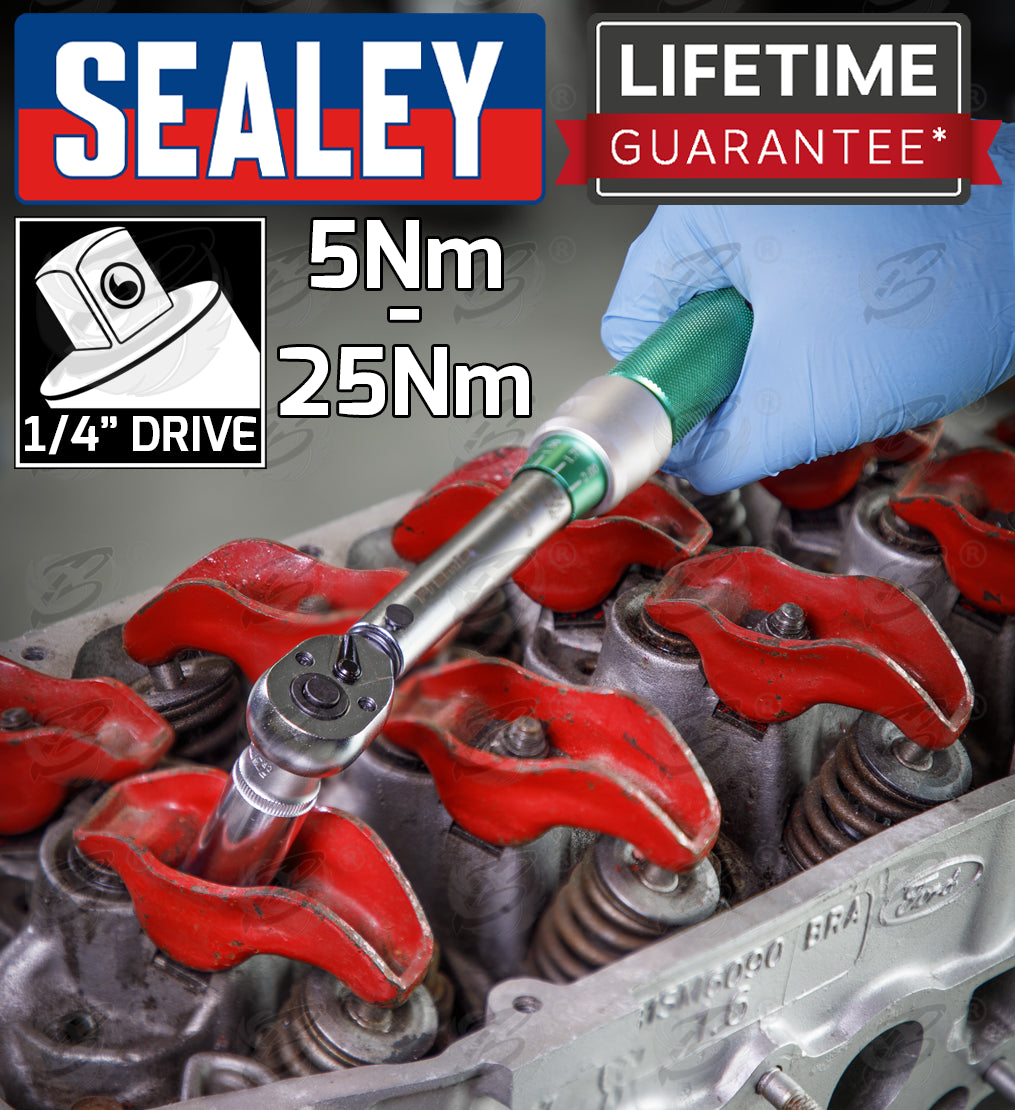 SEALEY 3PCS 1/4" & 3/8" & 1/2" DRIVE CALIBRATED TORQUE WRENCH SET